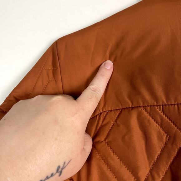 Helly Hansen Canyon Red Orange Quilted Insulator Jacket Size Medium Outdoorsy - Picture 11 of 14